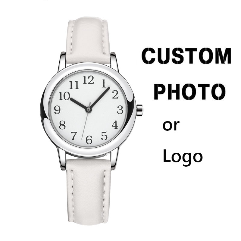 Leather Watch Strap - Reloj de mujer personalizado delgado con