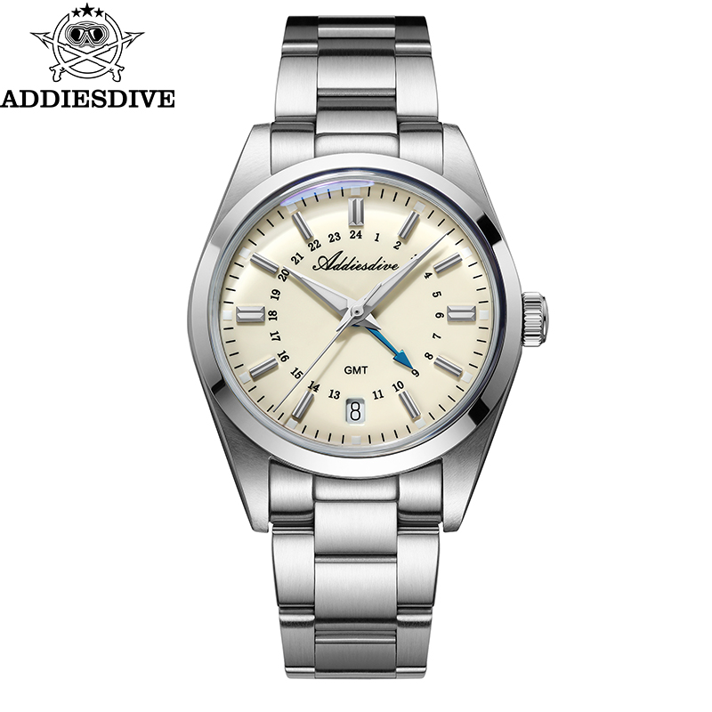 Waterproof Diving Watch - ADDIESDIVE marca novedosa 36mm reloj GMT