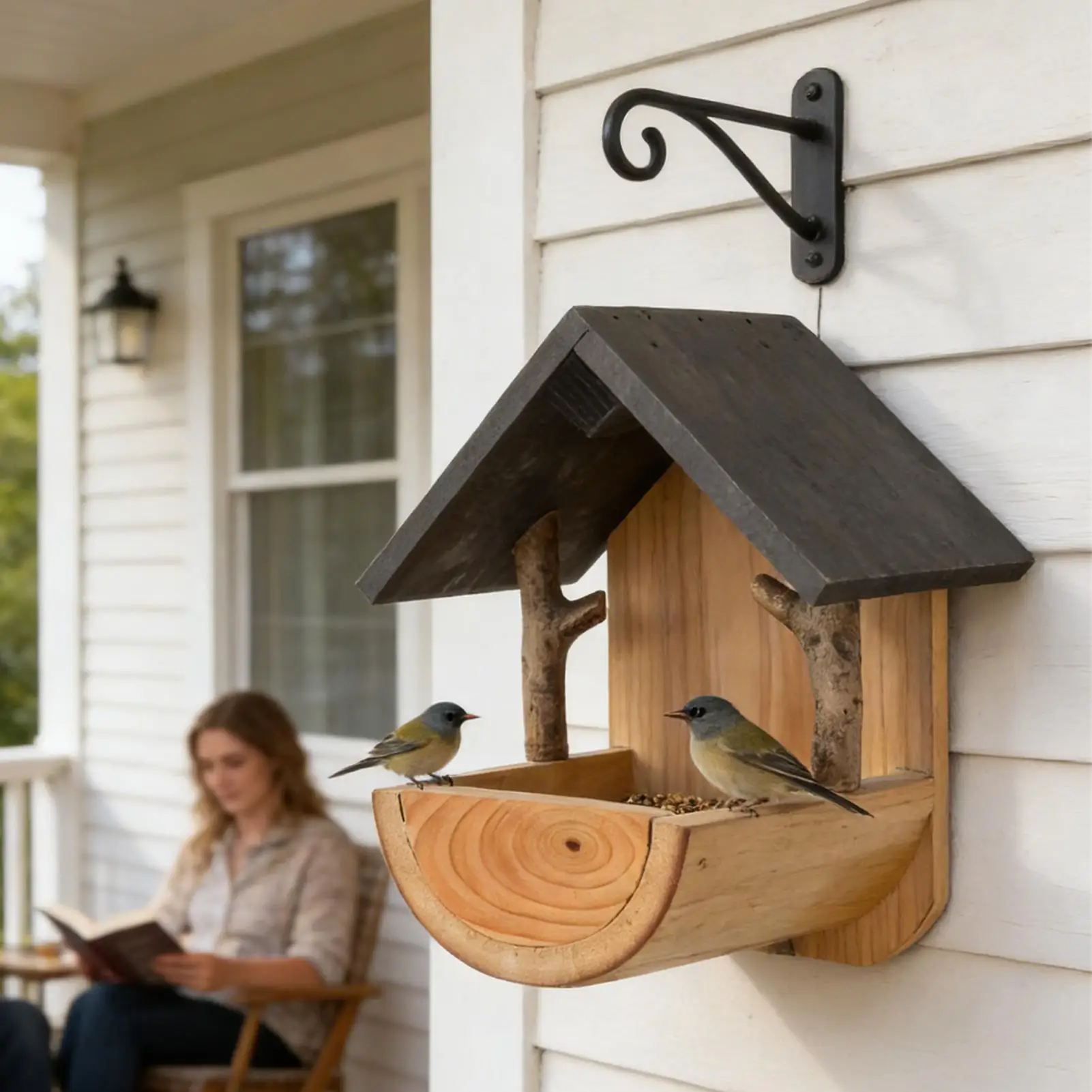 Comedero de Pájaros de Madera  - Watch Es reseña y precio