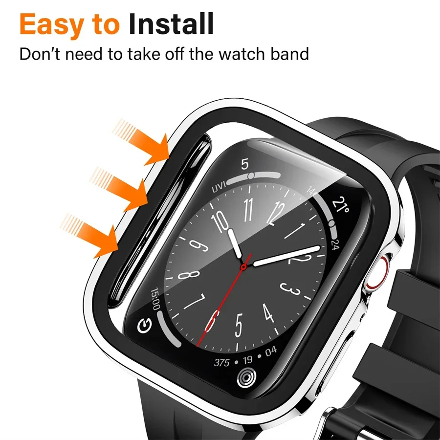 Vidrio + funda para Apple Watc - Smartwatch Watches For Girls reseña y precio