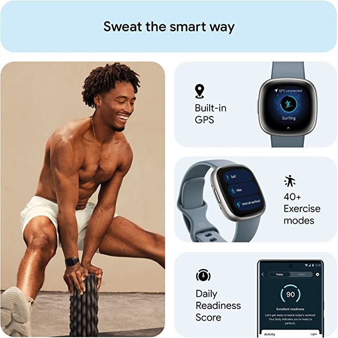 Reloj inteligente Fitbit Versa - Smartwatch Watches Digital reseña y precio