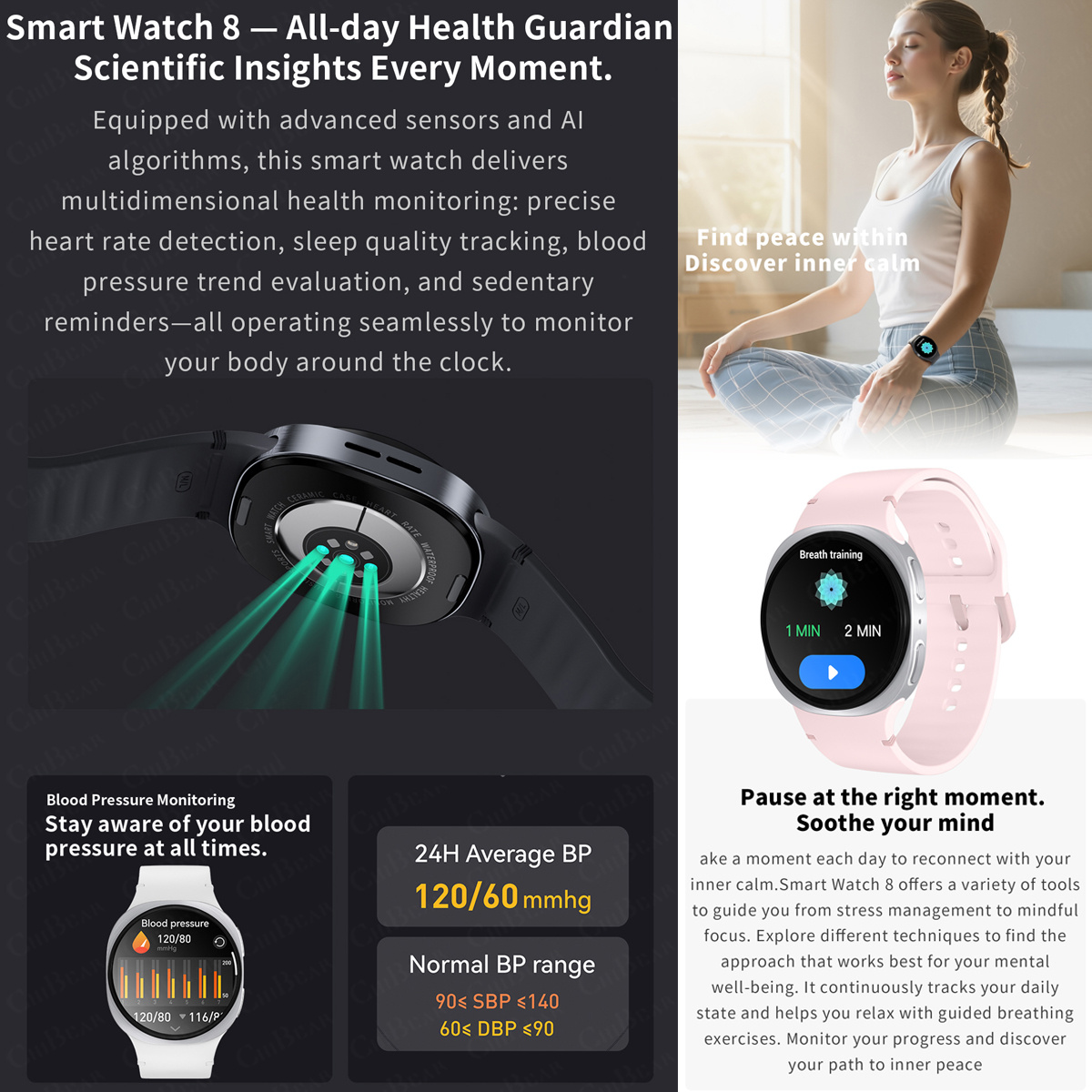 Reloj Inteligente 2026 con GPS - Smartwatch Health Watches reseña y precio