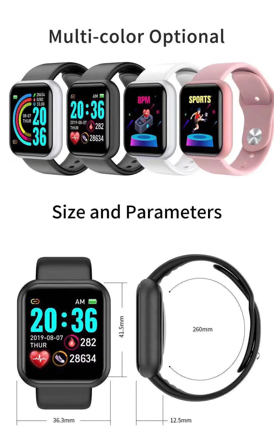 Reloj inteligente D20 Pro para - Smartwatch Watches Digital reseña y precio