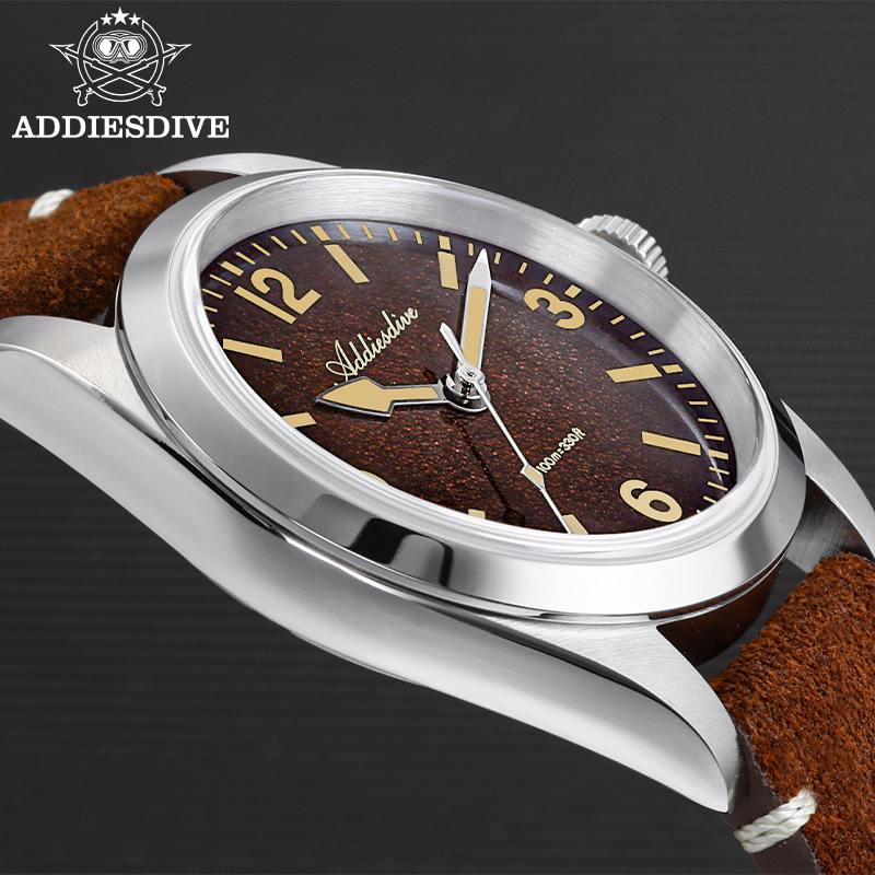 ADDIESDIVE-relojes de pulsera  - Leather Watch Strap reseña y precio