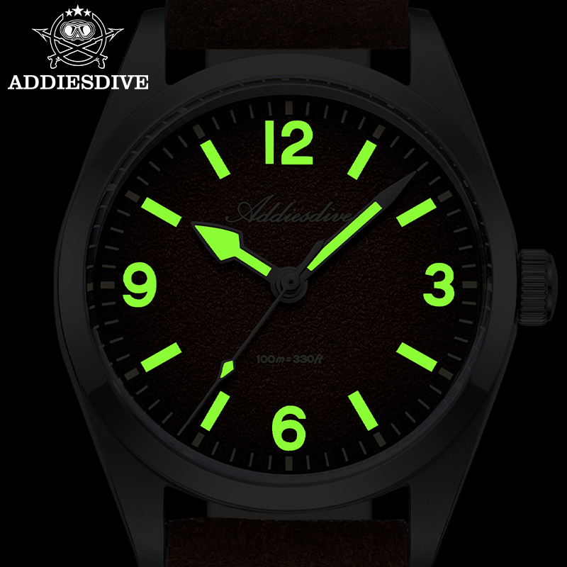 ADDIESDIVE-relojes de pulsera  - Leather Watch Strap reseña y precio