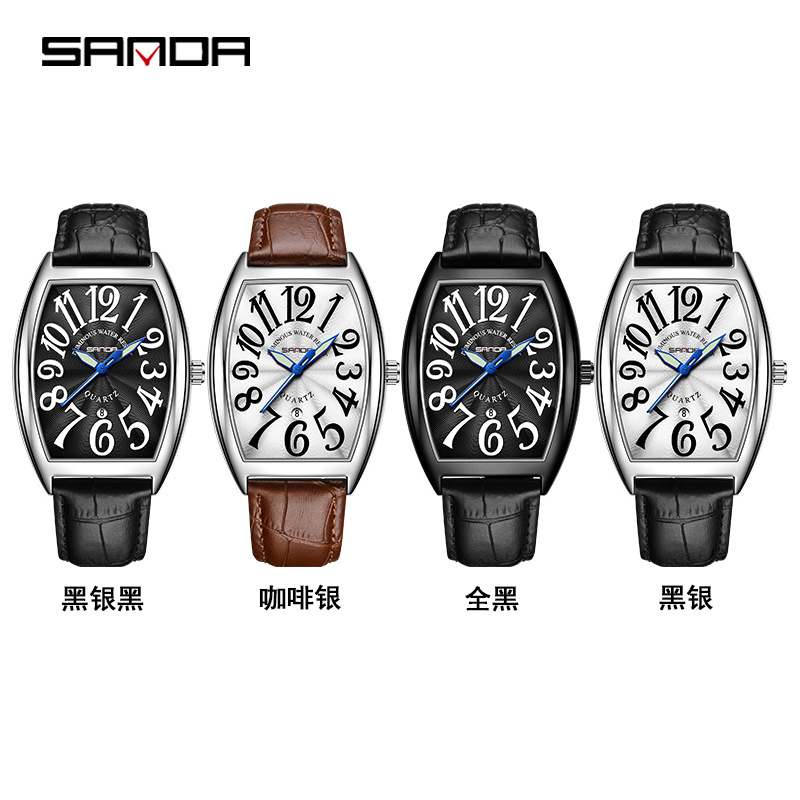 Reloj de Cuarzo SANDA para Hom - Leather Watch Strap reseña y precio