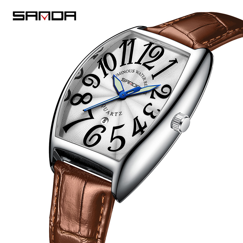 Reloj de Cuarzo SANDA para Hom - Leather Watch Strap reseña y precio