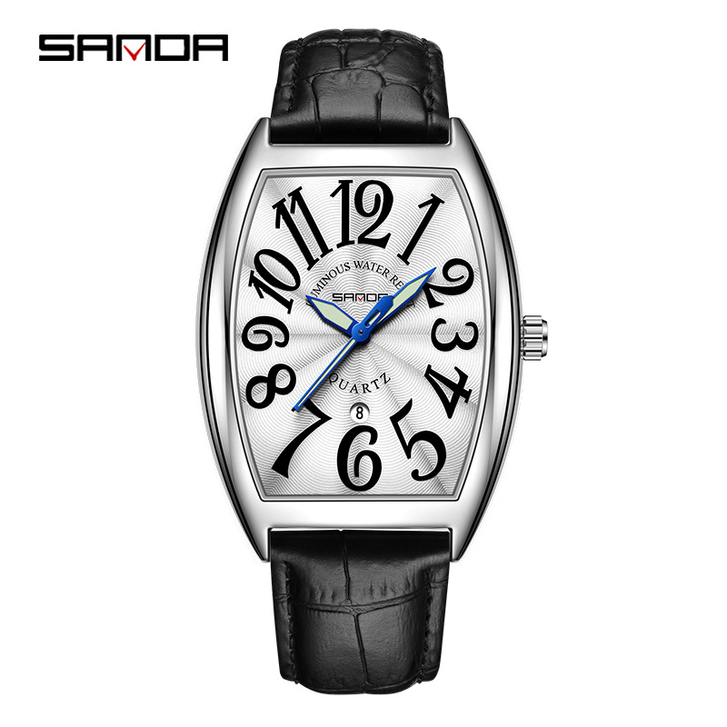 Reloj de Cuarzo SANDA para Hom - Leather Watch Strap reseña y precio