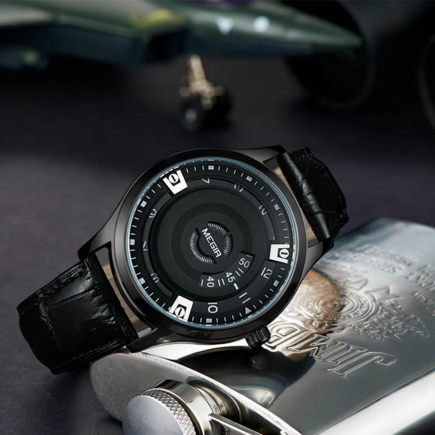 Relojes MEGIR para Hombre, Rel - Leather Watch Strap reseña y precio