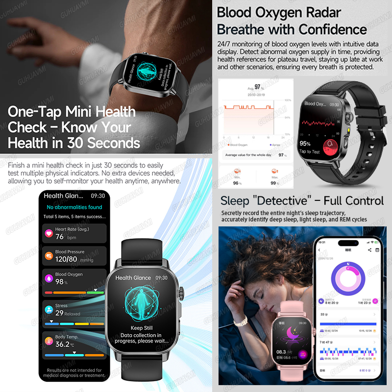 GUHUAVMI 2026 Nuevo Reloj Inte - Smartwatch Health Watches reseña y precio